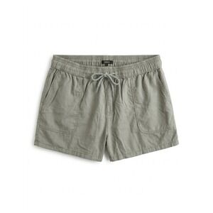 Quince Shorts Women Green Sz L Vintage Wash Tencel Slash Utility Pull On Shale